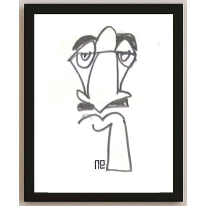 Nezih Danyal Tipler Kişiye Özel Sertifikalı Sınırlı Fine Art Karikatür Baskı NTP00472