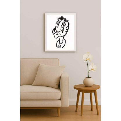 Nezih Danyal Tipler Kişiye Özel Sertifikalı Sınırlı Fine Art Karikatür Baskı NTP00474