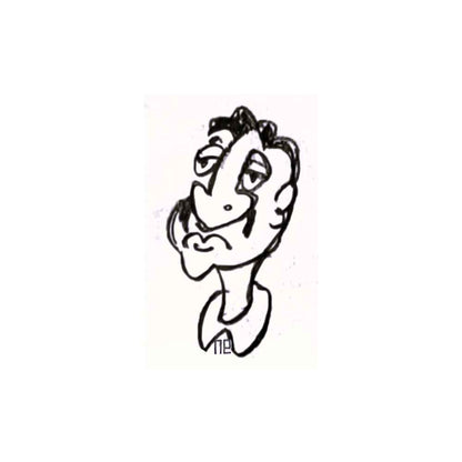Nezih Danyal Tipler Kişiye Özel Sertifikalı Sınırlı Fine Art Karikatür Baskı NTP00474