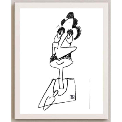 Nezih Danyal Tipler Kişiye Özel Sertifikalı Sınırlı Fine Art Karikatür Baskı NTP00475