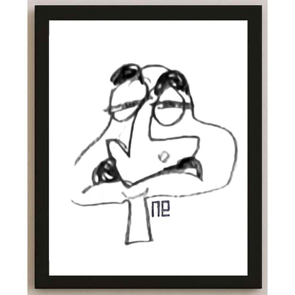 Nezih Danyal Tipler Kişiye Özel Sertifikalı Sınırlı Fine Art Karikatür Baskı NTP00480