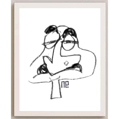 Nezih Danyal Tipler Kişiye Özel Sertifikalı Sınırlı Fine Art Karikatür Baskı NTP00480