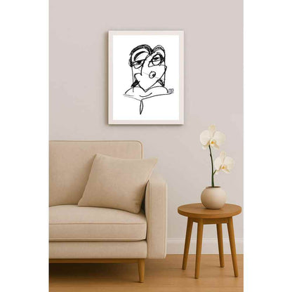 Nezih Danyal Tipler Kişiye Özel Sertifikalı Sınırlı Fine Art Karikatür Baskı NTP00482