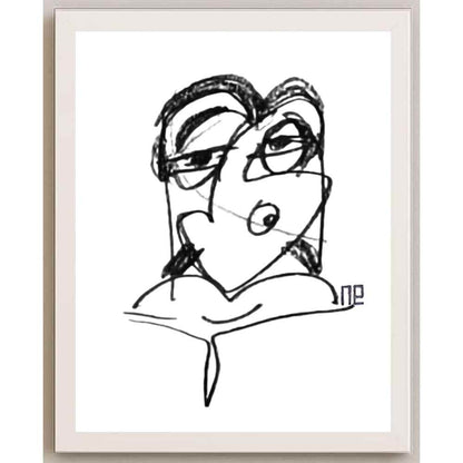 Nezih Danyal Tipler Kişiye Özel Sertifikalı Sınırlı Fine Art Karikatür Baskı NTP00482