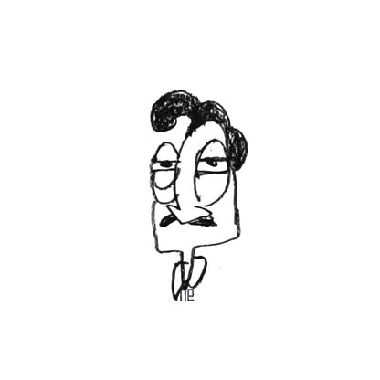 Nezih Danyal Tipler Kişiye Özel Sertifikalı Sınırlı Fine Art Karikatür Baskı NTP00489