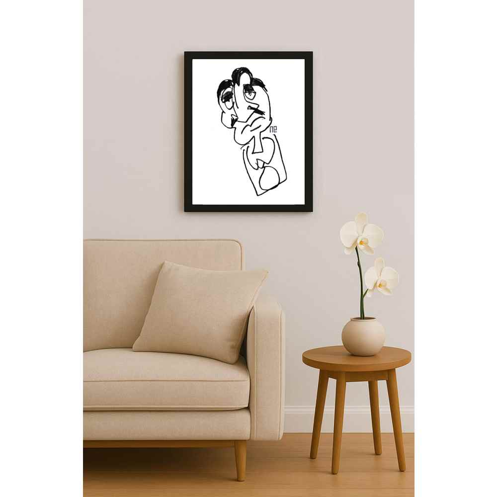 Nezih Danyal Tipler Kişiye Özel Sertifikalı Sınırlı Fine Art Karikatür Baskı NTP00490