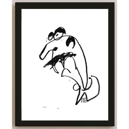 Nezih Danyal Tipler Kişiye Özel Sertifikalı Sınırlı Fine Art Karikatür Baskı NTP00493
