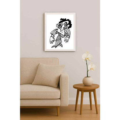 Nezih Danyal Tipler Kişiye Özel Sertifikalı Sınırlı Fine Art Karikatür Baskı NTP00497