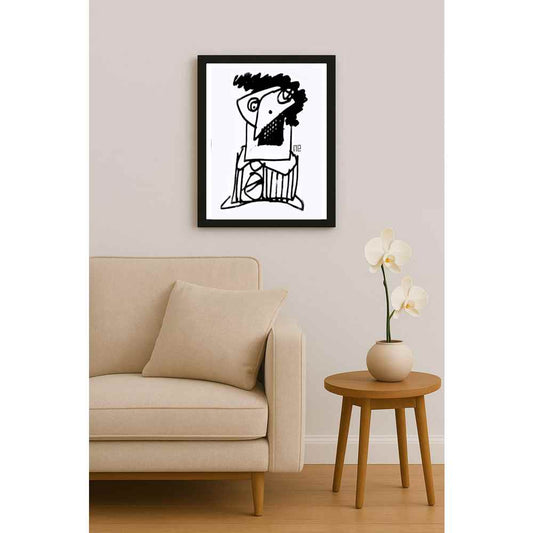 Nezih Danyal Tipler Kişiye Özel Sertifikalı Sınırlı Fine Art Karikatür Baskı NTP00498