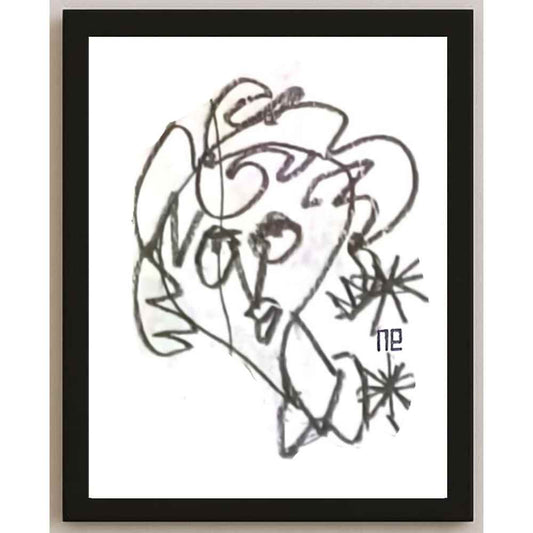 Nezih Danyal Tipler Kişiye Özel Sertifikalı Sınırlı Fine Art Karikatür Baskı NTP00499