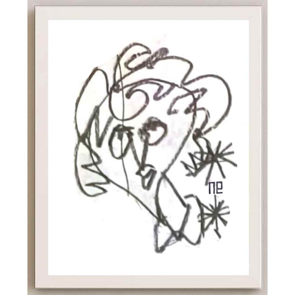 Nezih Danyal Tipler Kişiye Özel Sertifikalı Sınırlı Fine Art Karikatür Baskı NTP00499