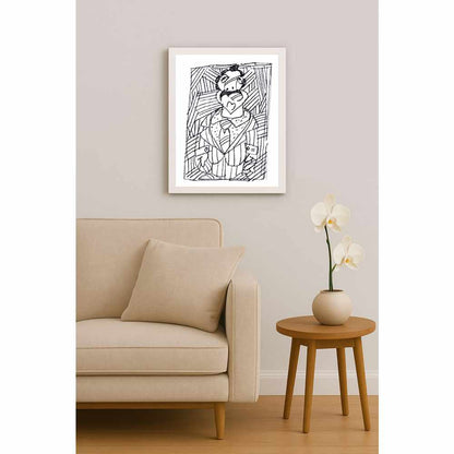 Nezih Danyal Tipler Kişiye Özel Sertifikalı Sınırlı Fine Art Karikatür Baskı NTP00878