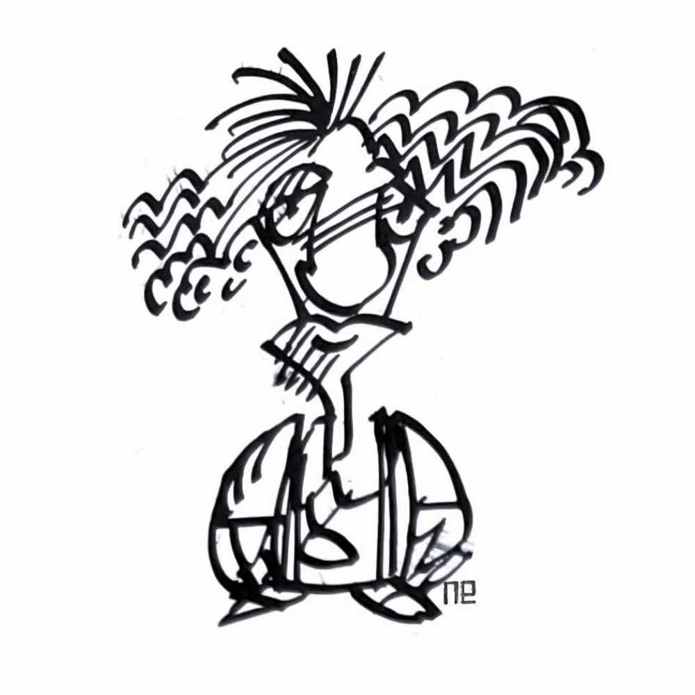 Nezih Danyal Tipler Kişiye Özel Sertifikalı Sınırlı Fine Art Karikatür Baskı NTP01003