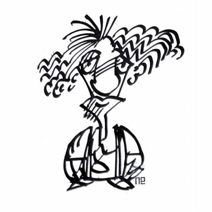 Nezih Danyal Tipler Kişiye Özel Sertifikalı Sınırlı Fine Art Karikatür Baskı NTP01003