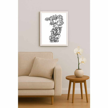 Nezih Danyal Tipler Kişiye Özel Sertifikalı Sınırlı Fine Art Karikatür Baskı NTP01038