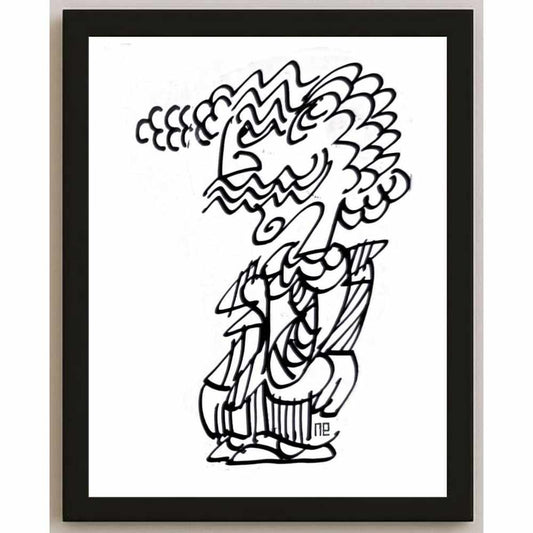 Nezih Danyal Tipler Kişiye Özel Sertifikalı Sınırlı Fine Art Karikatür Baskı NTP01038