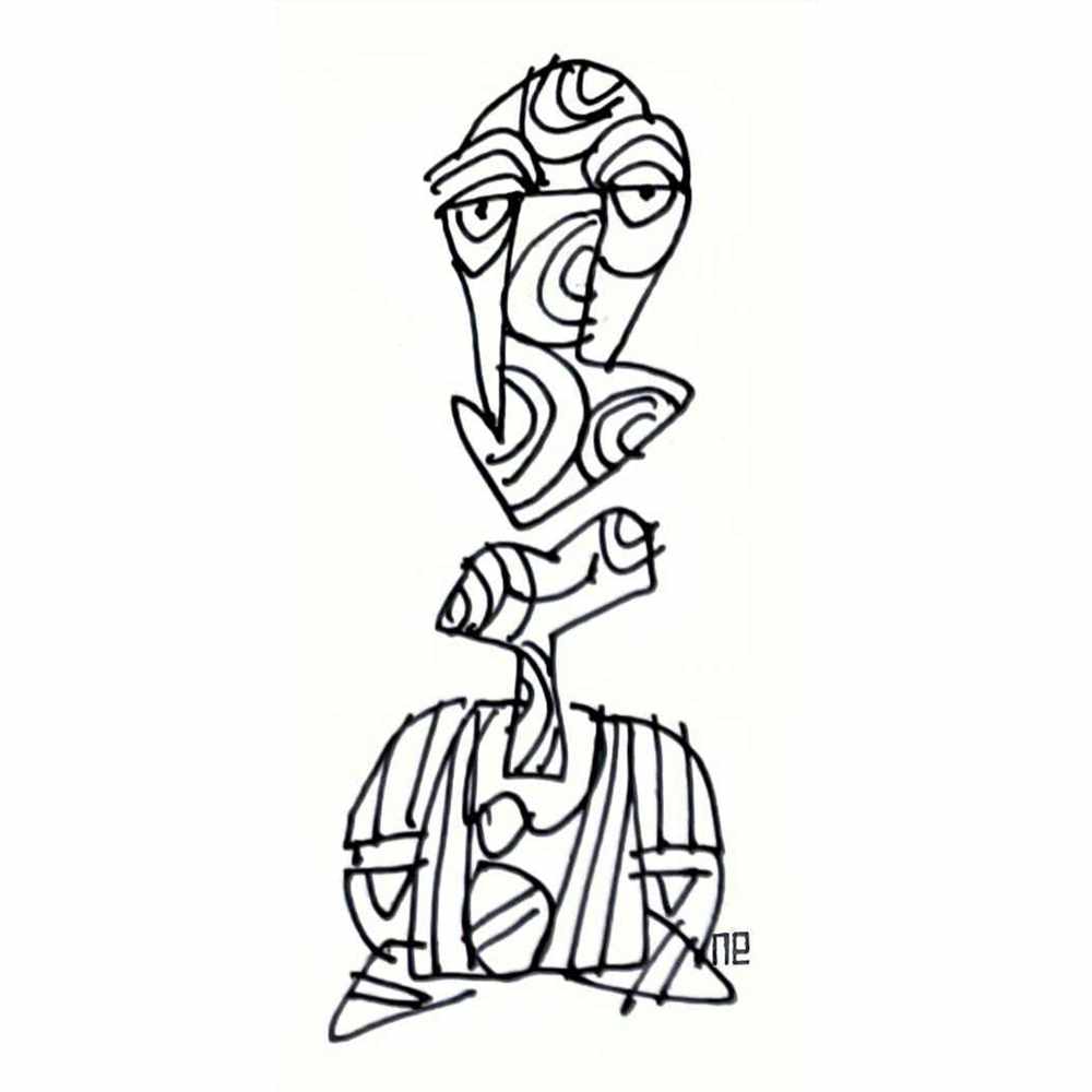 Nezih Danyal Tipler Kişiye Özel Sertifikalı Sınırlı Fine Art Karikatür Baskı NTP01068