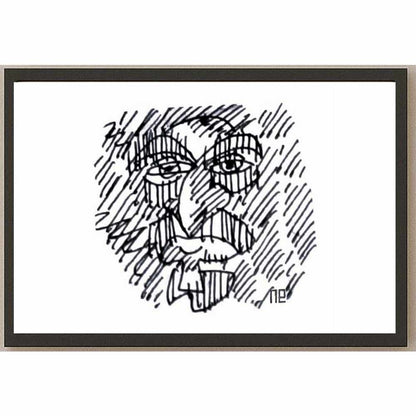 Nezih Danyal Tipler Kişiye Özel Sertifikalı Sınırlı Fine Art Karikatür Baskı NTP01098