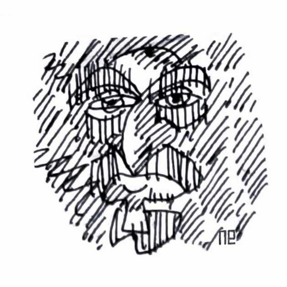 Nezih Danyal Tipler Kişiye Özel Sertifikalı Sınırlı Fine Art Karikatür Baskı NTP01098