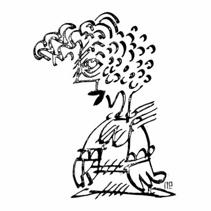 Nezih Danyal Tipler Kişiye Özel Sertifikalı Sınırlı Fine Art Karikatür Baskı NTP01137