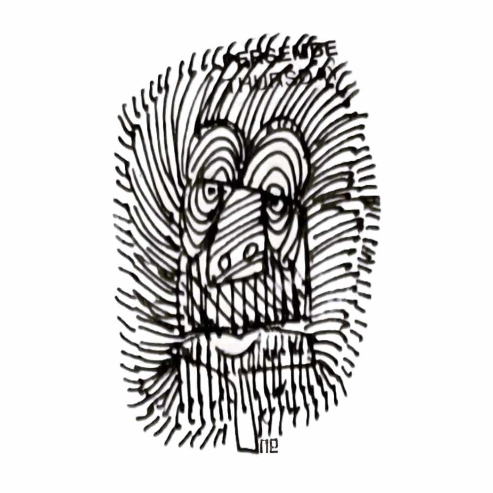 Nezih Danyal Tipler Kişiye Özel Sertifikalı Sınırlı Fine Art Karikatür Baskı NTP01238