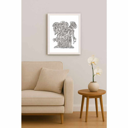 Nezih Danyal Tipler Kişiye Özel Sertifikalı Sınırlı Fine Art Karikatür Baskı NTP01744