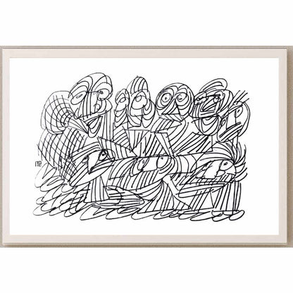 Nezih Danyal Tipler Kişiye Özel Sertifikalı Sınırlı Fine Art Karikatür Baskı NTP01748