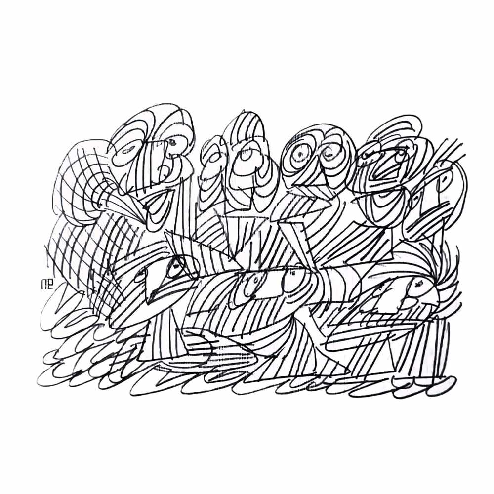 Nezih Danyal Tipler Kişiye Özel Sertifikalı Sınırlı Fine Art Karikatür Baskı NTP01748