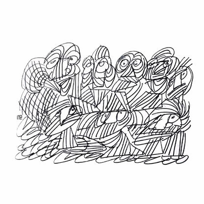 Nezih Danyal Tipler Kişiye Özel Sertifikalı Sınırlı Fine Art Karikatür Baskı NTP01748